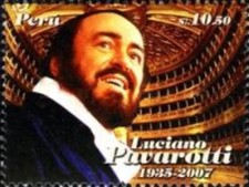 PERU - 2009 Luciano Pavarotti, opera singer #1718  - VF MNH
