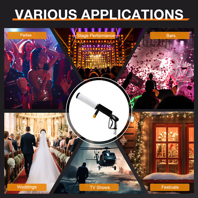 CO2 Gun LED Confetti Cannon Machine CO2 Jet Stage Event For Party DJ Club Bar