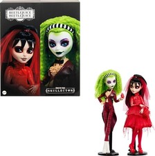 Mattel Creations Monster High Skullector Beetlejuice Lydia Deetz Doll 2 Pack NEW