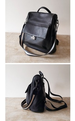 Genuine Leather Backpack Purse Anti-Theft Convertible Large Capacity Travel Bag BOYATU Convertible Genuine Leather Backpack Purse for Women  main image 2