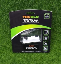 TruGlo Tritium Handgun Night Sights for Glock 17 19 22-24 26 27 Green - TG231G1