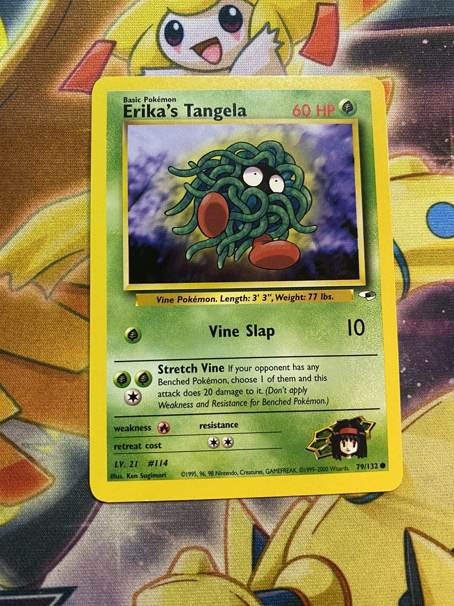 Erika's Tangela 79/132 Gym Heroes Common Pokemon Card TCG - NM
