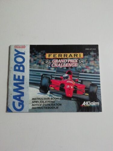 Notice Ferrari Grand Prix Challenge sur Nintendo Gameboy  - Photo 1/4