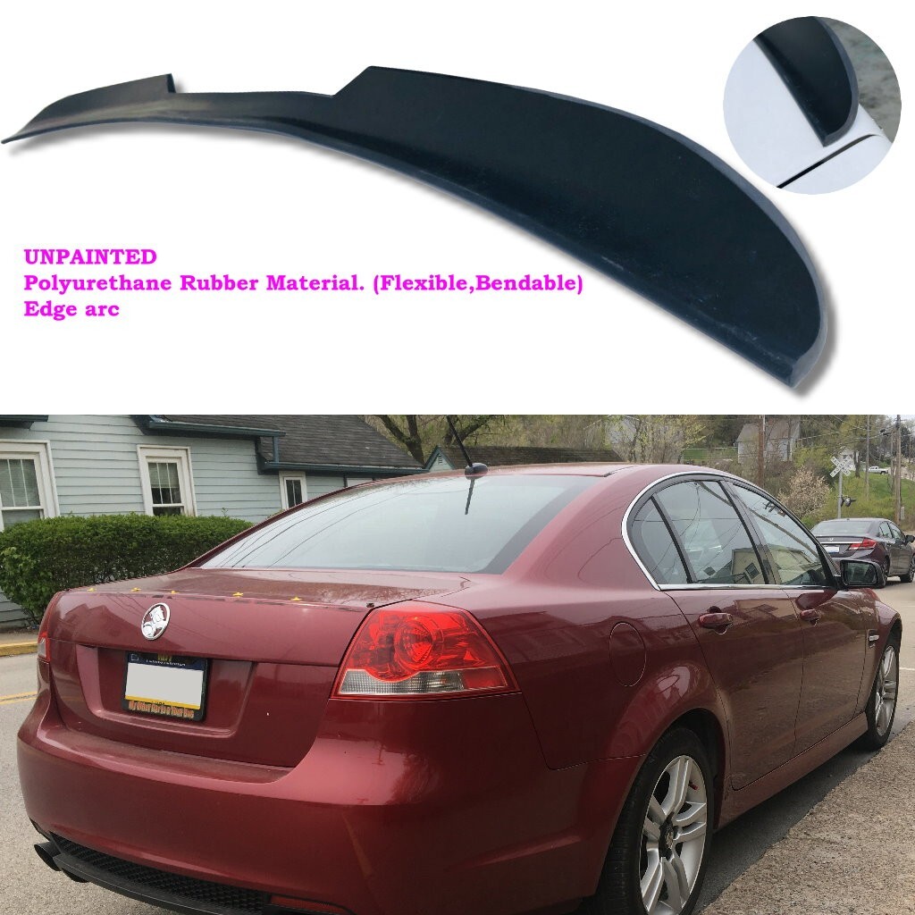284B Type Rear Duckbill Trunk Spoiler For 2008-2009 Pontiac G8 Sedan - Unpainted Flexible Polyurethane