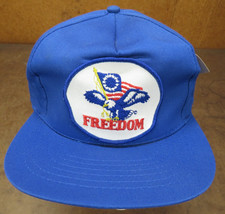 Freedom USA Flag Eagle Red White Blue NWT Patch USA VTG snapback hat