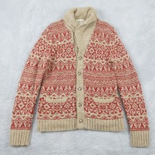 Ralph Lauren Strickjacke Herren Gr. M Pullover Norweger Fair Isle Cardigan Aztec