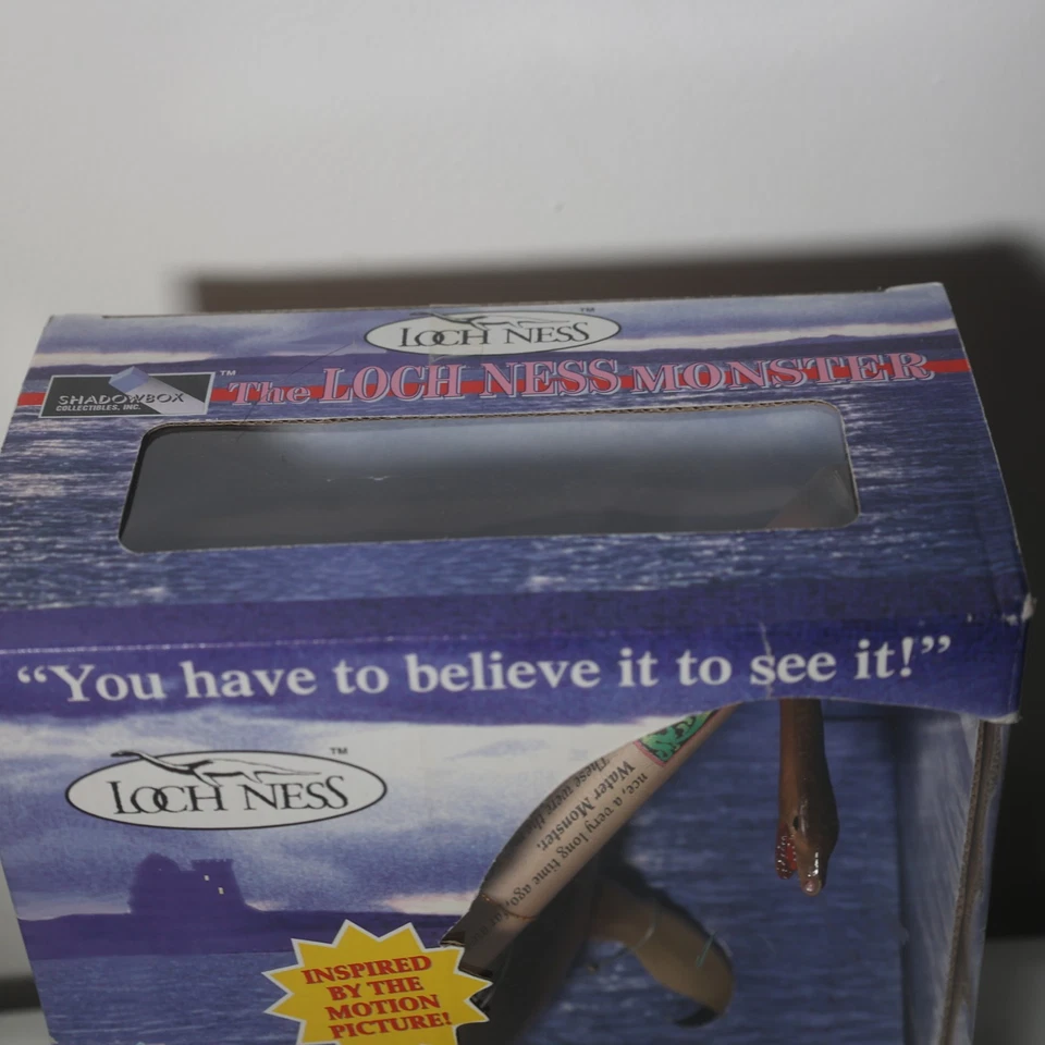 VTG SEALED 1994 Loch Ness Monster Action Figure w Display Shadowbox Collectible - Image 2 of 4