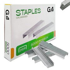 5200 x 26/6 No 56 6mm QUALITY STANDARD STAPLES 30 sheets 0.0022 per staple