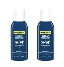 PetSafe SSSCat Spray Deterrent Refill 4.72oz Can, PPD00-17791 2-Pack 