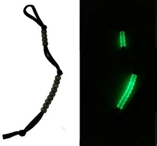 Glow in The Dark Ranger Pace Count Beads Black