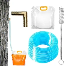 Maple Tree Tapping Kit Maple Tap Reusable Collection Bags L-Shaped Tip