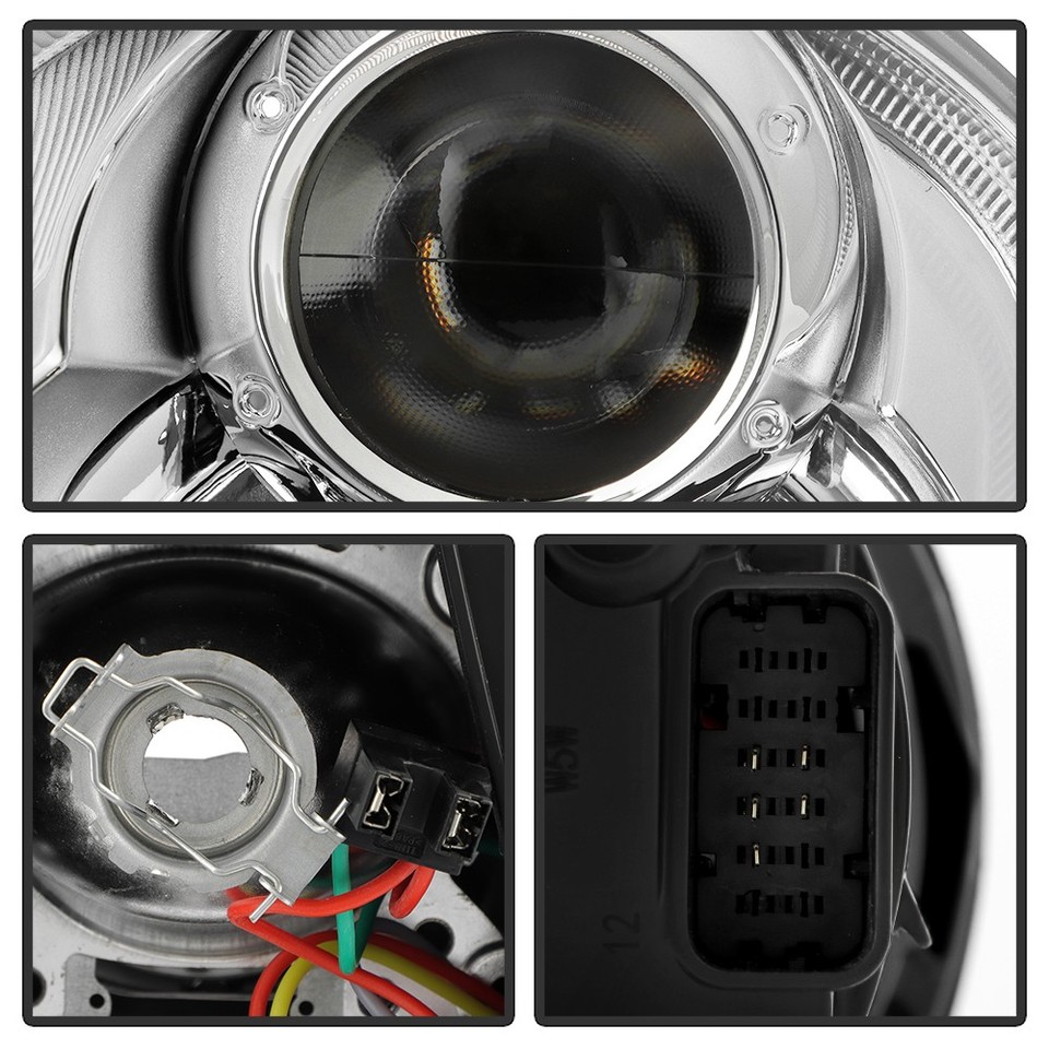 Nissan Maxima 2004-2006 Factory Style Projector Headlights Black