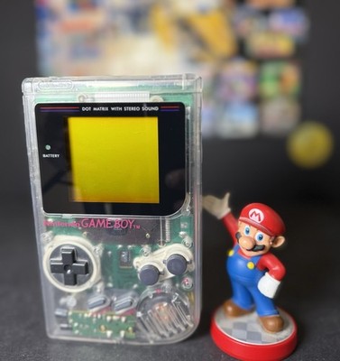 NINTENDO GAMEBOY CLASSIC IN TRANSPARENT || AUFBEREITET UND GEREINIGT || RETRO