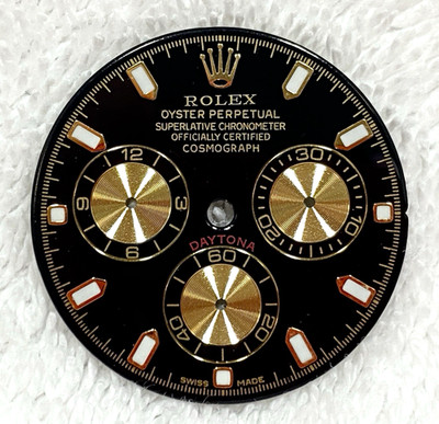 Ersatz Zifferblatt für Daytona Cosmograph 116518 116508 116523 SCHWARZ AFTERMARKET
