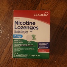 Nicotine Lozenges - 2 Mg, Mint Flavor, 72 Count - Nicotine Lozenge