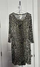 MICHAEL MICHAEL KORS KNIT DRESS - TIGER/ANIMAL PRINT - GOLD STUDS - L - *NWT*