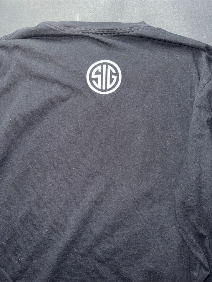 Camisa negra de manga larga Sig Sauer con licencia oficial para hombre talla grande Foto 4 de 4