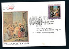 D466583 Austria Cover Christmas 1988 Christkindl