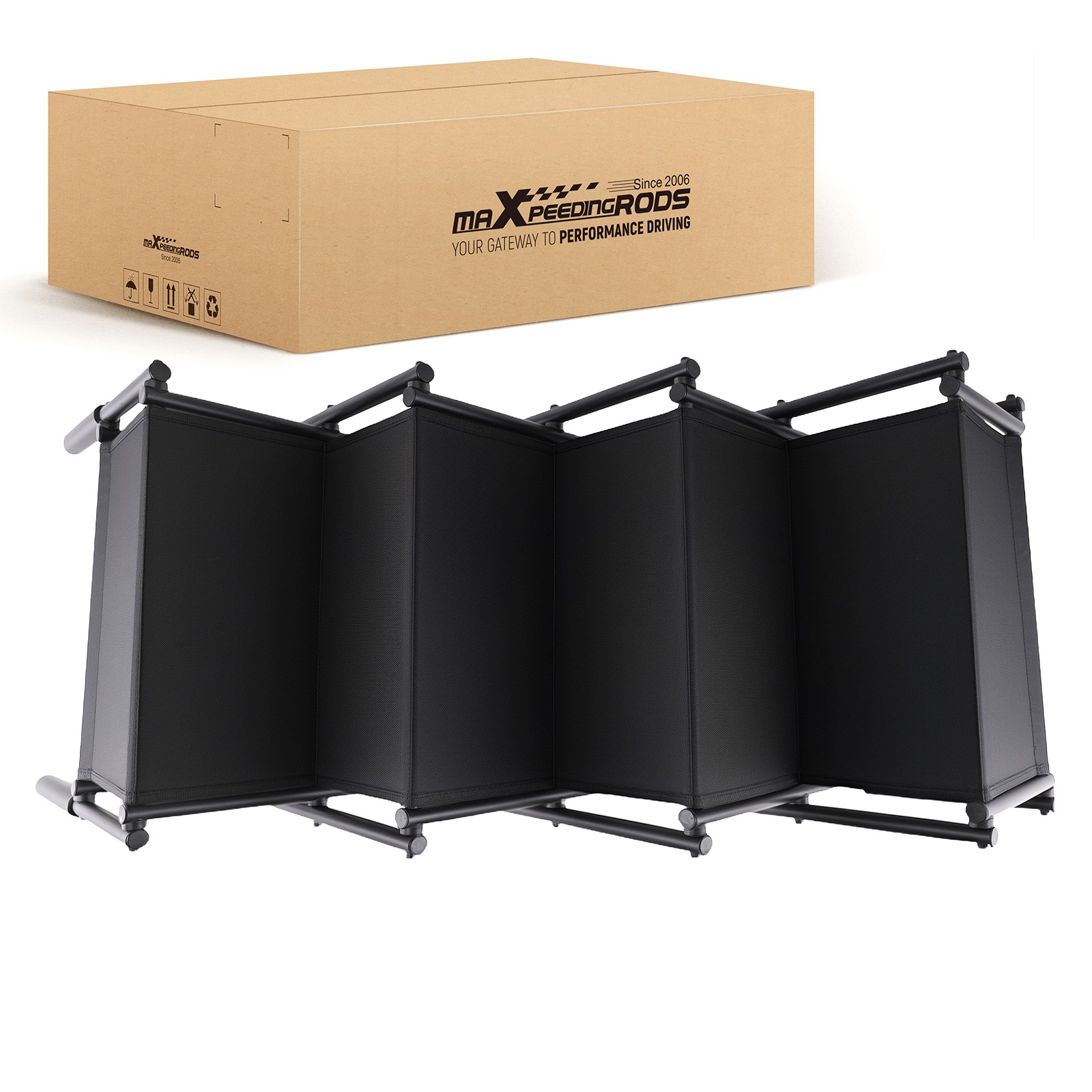 Pet Stairs for High Beds & SUV Entry 4 Steps Foldable Portable Lightweight