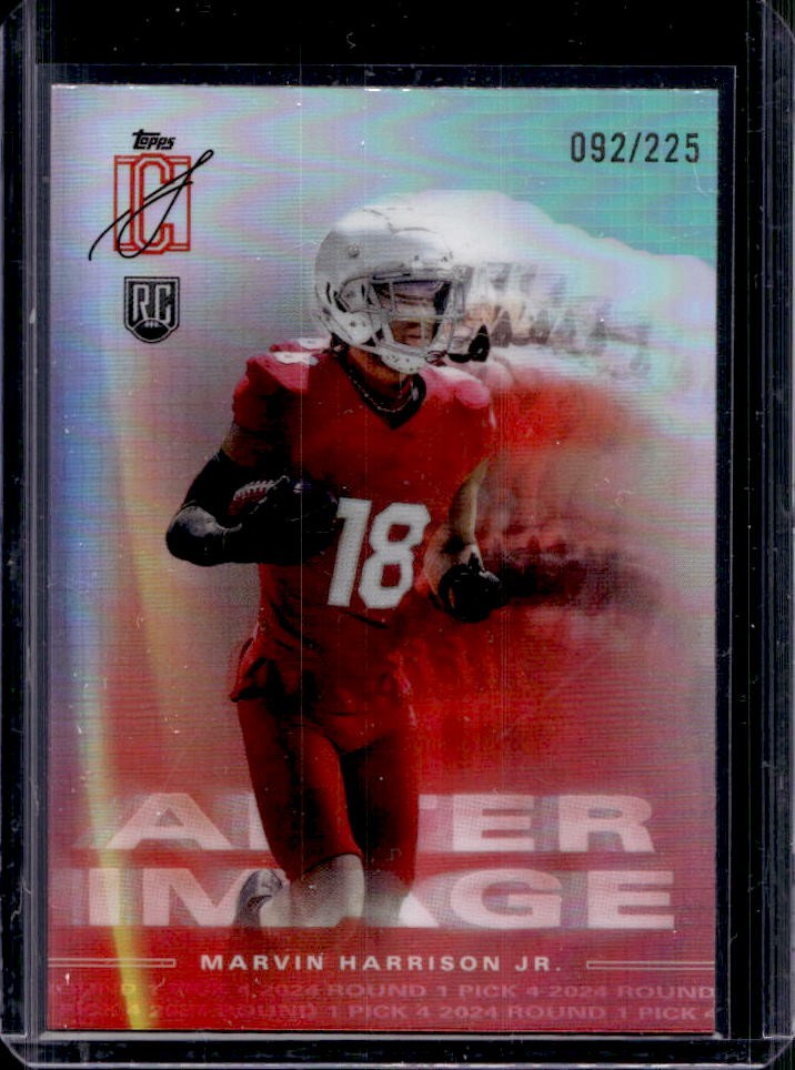 2024 Topps Signature Class Marvin Harrison Jr. After Image RC Teal #92/225