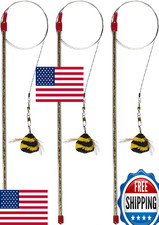 Go Cat Cat Catcher Da Bee Wand Cat Toy - 3 Pack - Flexible Wire Sisal Bee