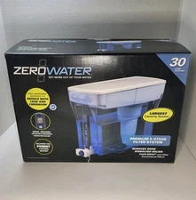 ZeroWater, New/Sealed 30 Cup w/Filter 5 Stage Water Filtration System Dispenser