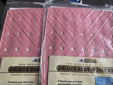 Better Home Plastics Beige Rubber Kitchen Sink Mat 12 X 15 2003 NIP Lot 2