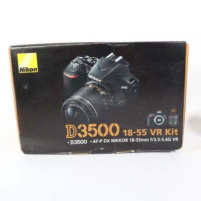 Nikon D3500 with 18-55mm VR Lens Kit DSLR Camera Kit Shutter Count  3482 UK