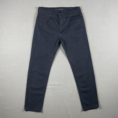 Mott & Bow Slim Jeans Mens 31x32 (Actual Size 31x28) Black Cotton Stretch Denim