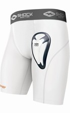 Shock Doctor Mens Core Compression Short Bio Flex Cup New Large White Open Box
