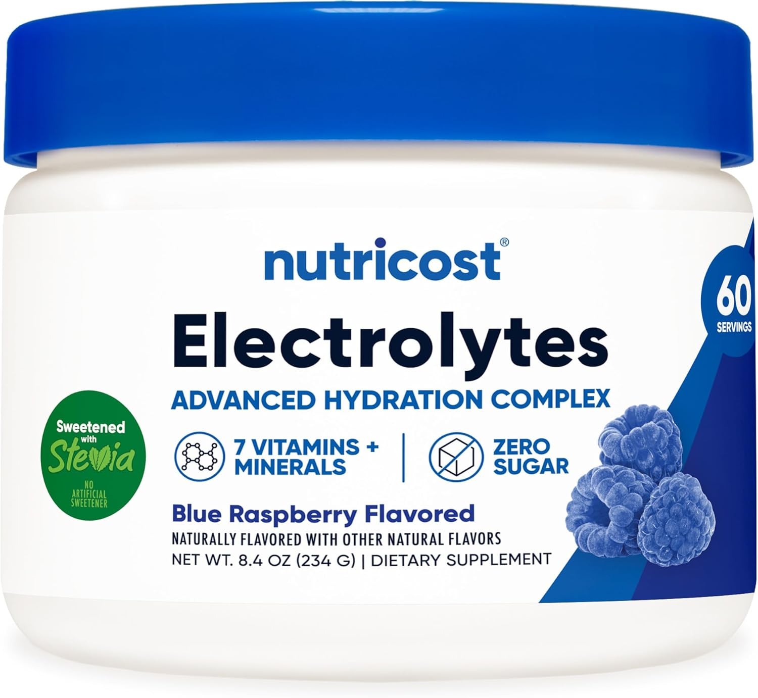 Nutricost Electrolyte Complex Powder (60 Servings, 60 Servings (Pack of 1)