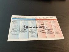 STRAT-O-MATIC Card Signed  Xavier Hernandez 1995 Reds