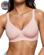 Bras for Women Wireless Wirefree Jelly No Underwire Full Coverage Seamless Comfo