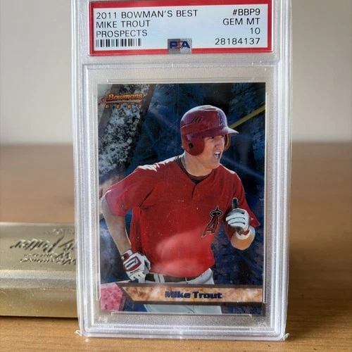 Mike Trout 2011 Bowman's Best Prospects Rookie Card #BBP9 PSA 10 RC