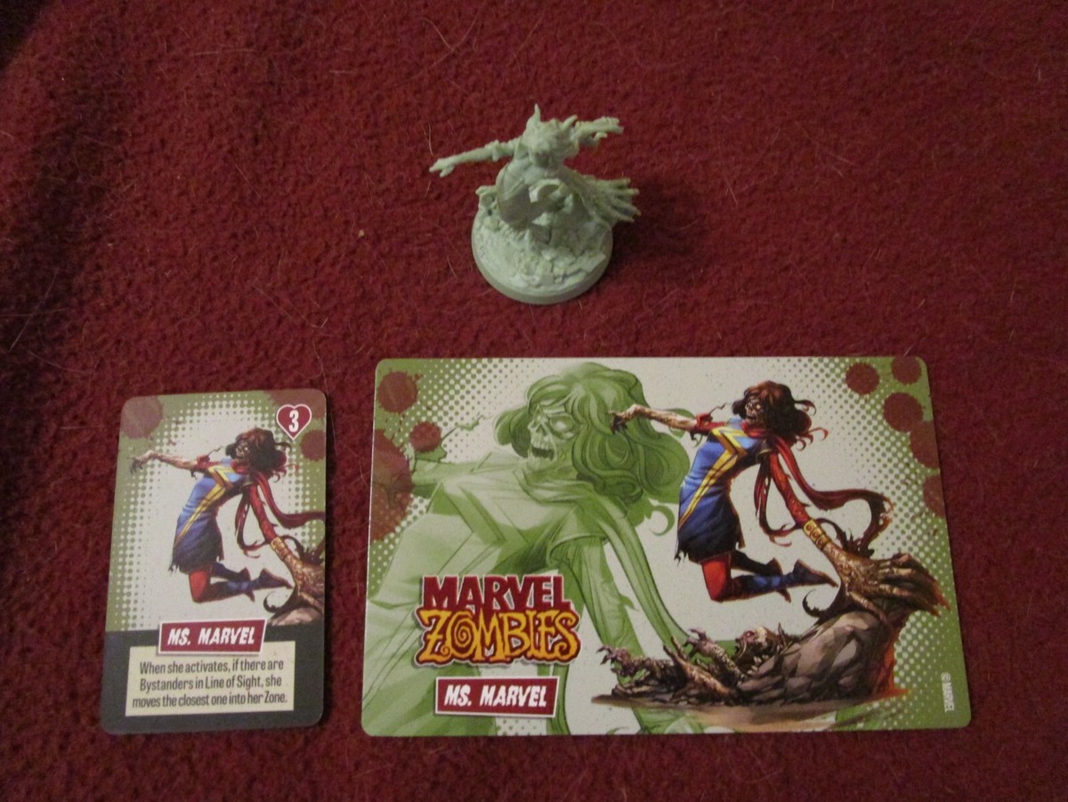 Zombie Ms. Marvel - Marvel Zombies Kickstarter exclusive unplayed