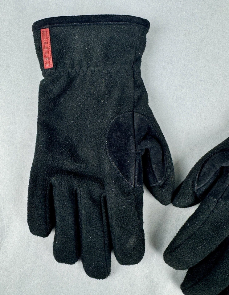 Women’s Vintage PRADA Black Suede Leather Women’s Gloves RARE Sz 6 1/2 - Image 3 of 4