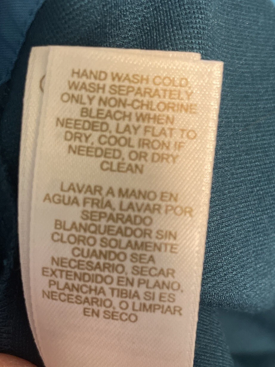 Abito Kate Spade Racquel Shift colorblock blu e verde acqua taglia 8 zip posteriore giorno a notte