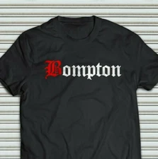 BOMPTON YG 400 COMPTON t-shirt Adult Sizing in Black and Grey