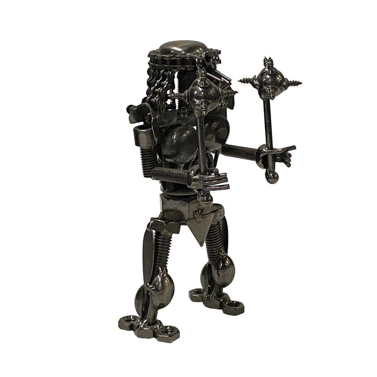 Pewter Nickel Color Metal Mechanic Robot Display Art Figure ws2029S Pewter Nickel Color Metal Mechanic Robot Display Art Figure ws2029S