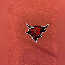 Cutter & Buck moisture wicking dry tech bull large long sleeve quarter zip, Red