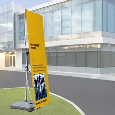 24"x63"Heavy-duty Double-Sided Outdoor X Banner Stand Sign Holder  (STAND ONLY)