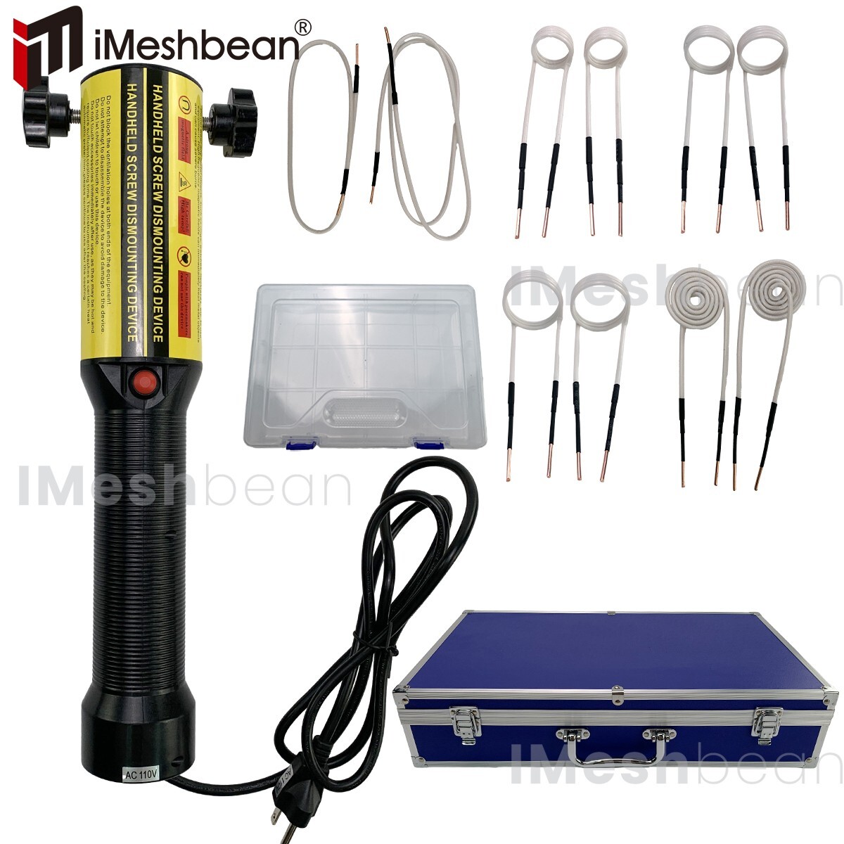 Magnetic Induction Heater Kit – 1200W Flameless Heat Tool With 10 Coils, 800°C For Rusty Screws, Bolts, Bearings – Automotive & Mechanical