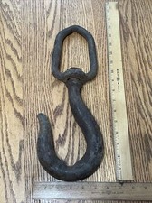 Vintage Antique Industrial Hoist Hook Industrial Steampunk Decor