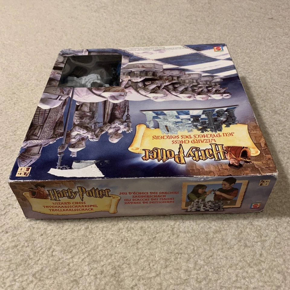 Harry Potter Wizard Chess Game Set #43533 Original Box Complete 2002 Mattel - Image 4 of 4