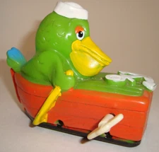 Vintage Cragstan Wind Up Pelican Sailor Toy AS IS Overwound Boat Japan