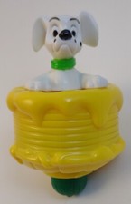 McDonalds 101 Dalmatians Spinning Tops Yellow Cake