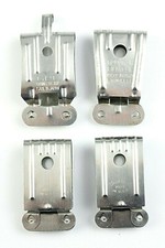 Four Unweighted Stainless Darkroom Film Hanging Clips Various Makes