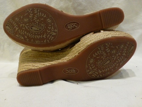 Sandalias Sofft Metálicas Cuña Plataforma Alpargata Cuero Mujer Zapatos 9M $99 - Imagen 10 de 11