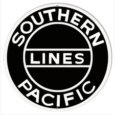 Vintage Style Metal Sign Southern Pacific Lines Railroad Herald 18x18