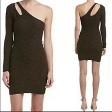 BCBGeneration Black One Sleeve Bodycon Sheath Dress